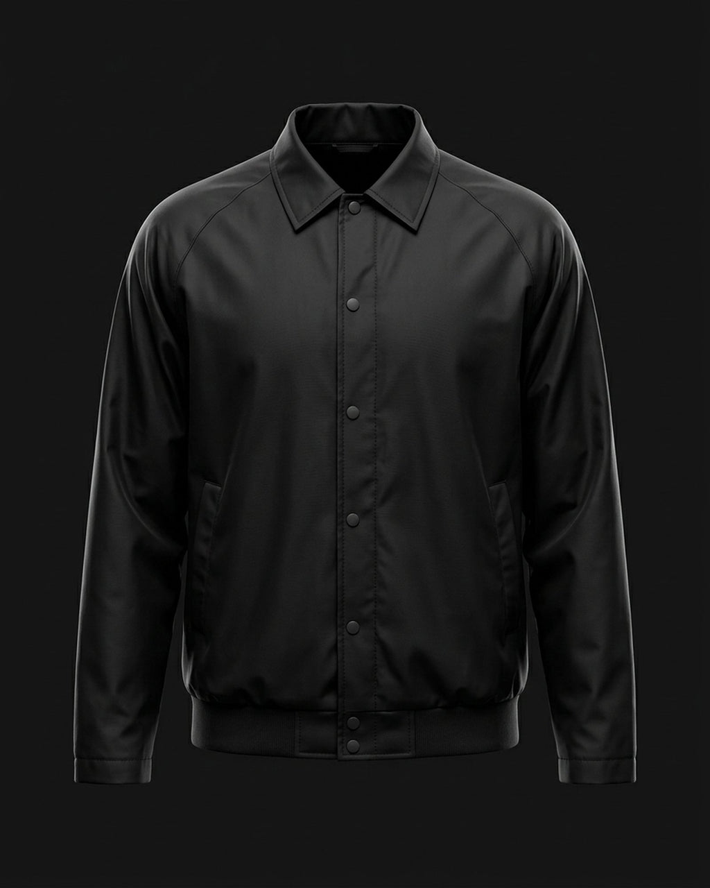 Coach jacket nylon, fronte (foto demo)