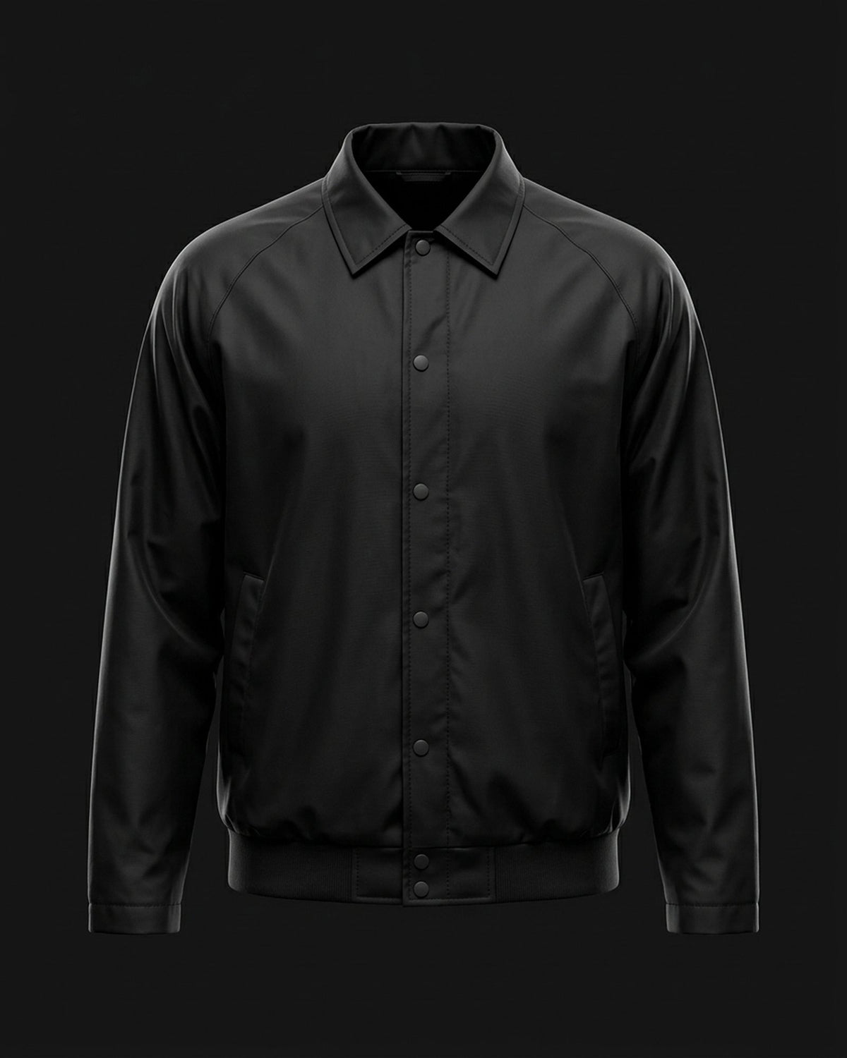Coach jacket nylon, fronte (foto demo)
