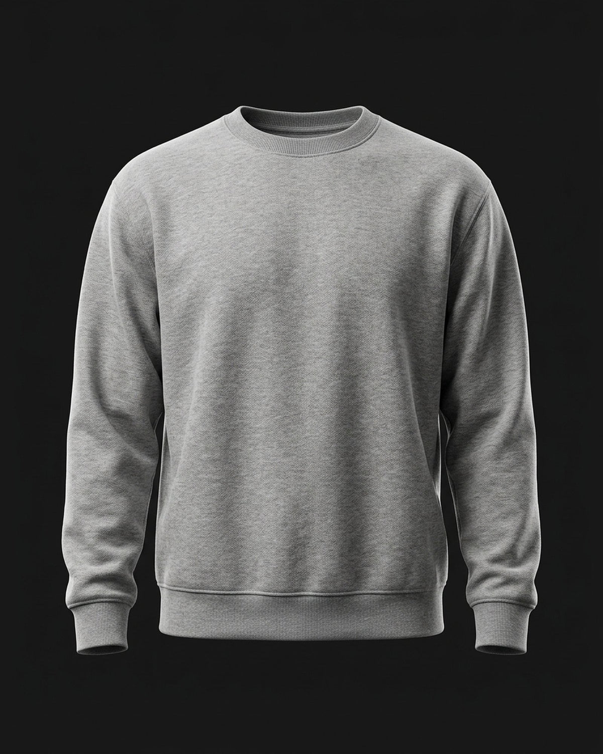 Crewneck tinta unita, fronte (foto demo)