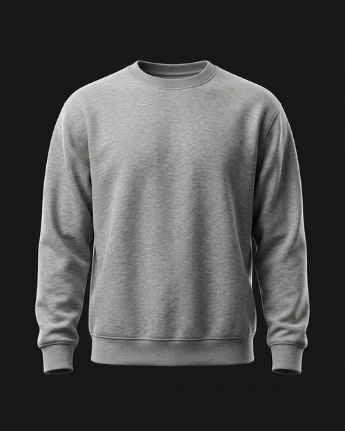 Crewneck tinta unita, fronte (foto demo)